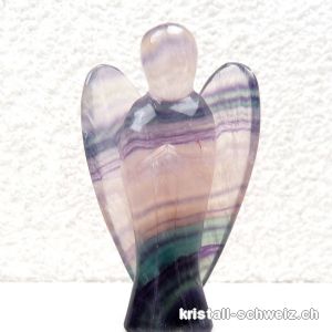 Engel Fluorit Regenbogen 7,5 x 4,5 cm. A-Qual.