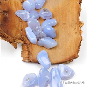 Chalcedon blau 2 - 3 cm / 4 bis 7 Gramm. Größe SM. SONDERANGEBOT