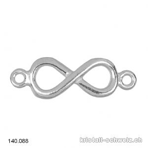 Zwischenteil Unendlichkeit-Symbol 925er Silber mit 2 ösen