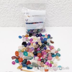 100 Gramm Trommelsteine Mischung, Granulat ca. 0,5 bis 1,5 cm