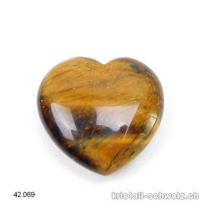 Herz Tigerauge 3 x 3 cm