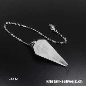 Pendel Bergkristall facettiert 3,5 - 4 cm