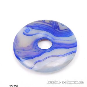 Achat blau - Indigo, Donut 3 cm