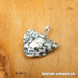 Anhänger Achat - Baumachat an 925 Silberöse. Einzelstück