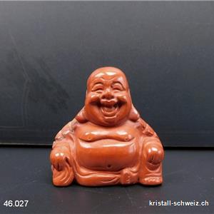 Klein Buddha Jaspis rot - ocker 3 x 3 x Br. 1,5 cm