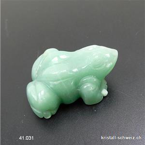 Frosch Aventurin grün 3,5 cm. SONDERANGEBOT