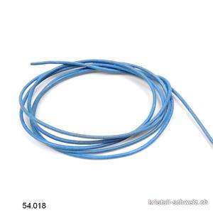 Lederband Blau, 1,5 mm /1 Meter