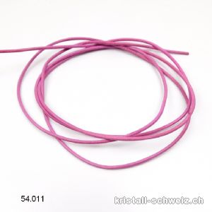 Lederband Rosa hell, 1,5 mm / 1 Meter