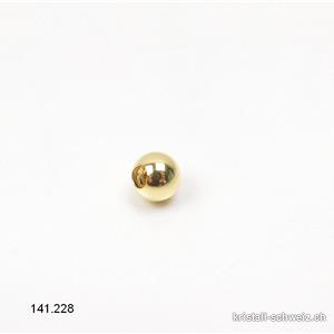Kugel 6 mm / Bohrung 2,4 mm, aus 925 Silber vergoldet