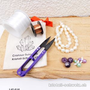 1 Set CREATIVE mit Strang Perlen - Süßwasserperlen. Sonderangebot