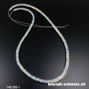 Strang Opal aus Äthiopien, Linsen 3 bis 4 mm / ca. 40-41cm. Unikat