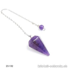 Pendel Amethyst facettiert 2,5 - 2,8 cm, klein. SONDERANGEBOT