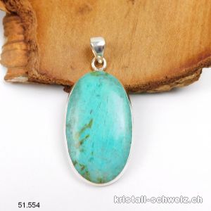 Anhänger Chrysokoll hell aus 925 Silber. Einzelstück