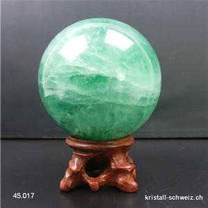 Kugel Fluorit grün 6,5 cm. Einzelstück 488 Gramm