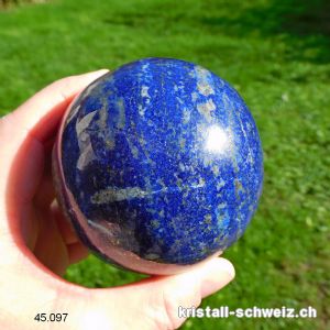 Kugel Lapislazuli 7,4 cm. Einzelstück 648 Gramm