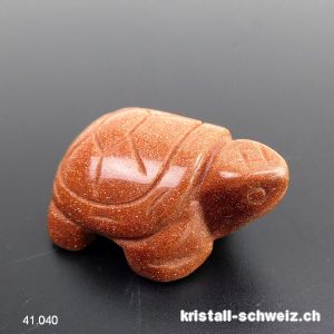 Schildkröte Goldfluss braun, Länge 4 cm