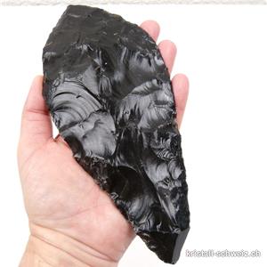 Obsidian aus Mexiko, Pfeilspitze 19 cm. Unikat 293 Gramm
