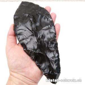 Obsidian aus Mexiko, Pfeilspitze 19 cm. Unikat 293 Gramm