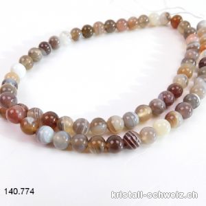 Strang Botswana Achat 6,5 mm / 38,5 cm, ca. 62 Kugeln