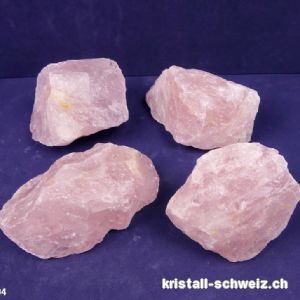 Rosenquarz roh Madagascar 190 bis 220 Gramm