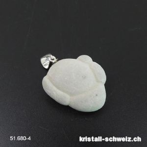 Anhänger Fairy Stone ENGELCHEN an Silberöse. Einzelstück