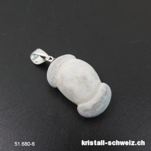 Anhänger Fairy Stone ZELLULARE TEILUNG an Silberöse. Einzelstück