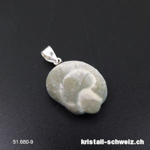 Anhänger Fairy Stone SCHUTZ DES LEBENS an Silberöse. Einzelstück