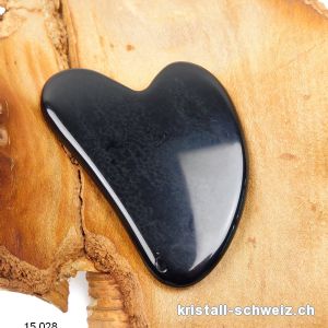 Engelsflügel - Massage schwarzer Obsidian 7,5 - 8 cm. SONDERANGEBOT