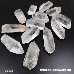 Bergkristall rohe Spitze 4,5 bis 5,5 cm / 26 - 30 Gramm