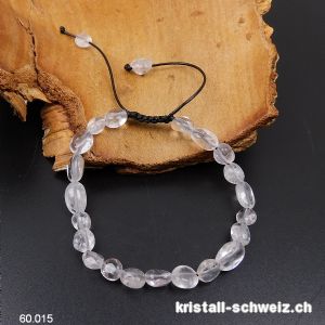 Armband Bergkristall, Verstellbar