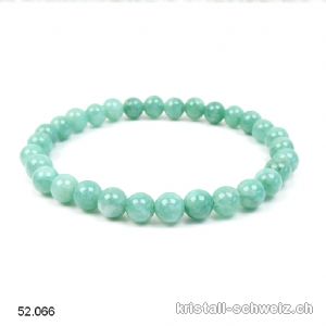 Armband Jade - Jadeit aus Myanmar 6,5 mm / 18 cm. Sonderangebot