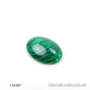 Malachit Cabochon 17,5 - 18 x 12,5 - 13 mm, ungebohrt