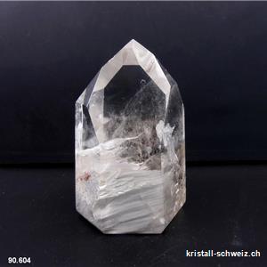 Lodolith Bergkristall polierte Spitze 8,5 cm. Einzelstück 298 Gramm