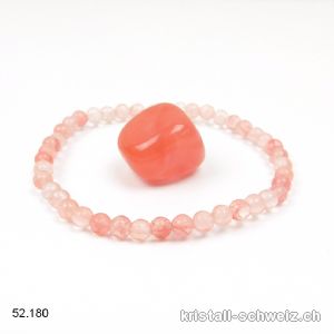 1 Armband Quarz Wassermelone u. 1 Trommelstein GRATIS