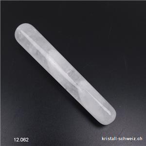 Griffel Bergkristall weiss 11 x 1,5 - 2 cm, rundlich
