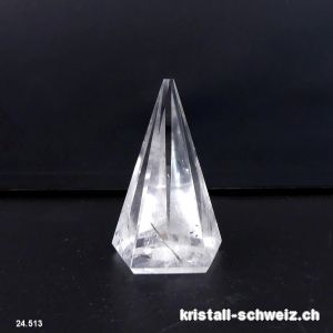 Pentagramm - Pyramid 5 Seiten aus Bergkristall Höhe 5 cm. Einzelstück