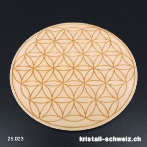 Untersetzer aus Holz BLUME DES LEBENS 10 cm