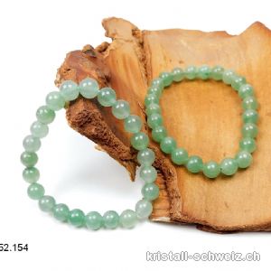 Armband Aventurin hellgrün 8 - 9 mm / 17,5 - 18 cm