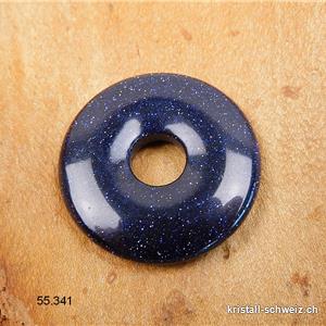 Goldfluss blau, Donut 3 cm