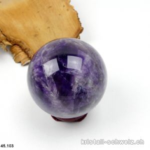 Kugel Amethyst-Quarz Ø 6 cm. Einzelstück 302 Gramm