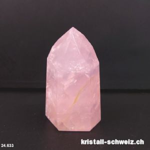 Rosenquarz Obelisk - Spitze 6,6 cm. Einzelstück 128 Gramm