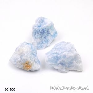 Calcit blau roh aus Madagaskar 3,5 - 4 cm