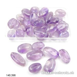 Amethyst Oval gelocht 6 bis 15 mm. AB-Qual. Sonderangebot