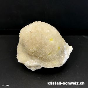 Calcit mit Schwefel aus Sizilien. Unikat 271 Gramm