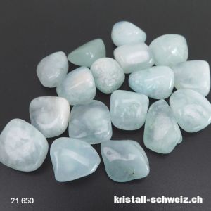 Aquamarin 1,5 - 2 cm / 3 bis 5 Gramm. Größe SM