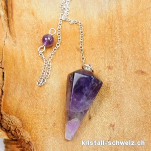 Pendel Amethyst facettiert 3 - 3,5 cm