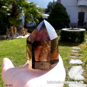 Rauchquarz spitze 7,7 cm. Einzelstück 315 Gramm