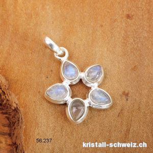Anhänger Mondstein Regenbogen aus 925 Silber. Sonderangebot
