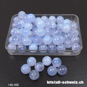 Chalzedon aus Malawi, Kugel gelocht 6,5 mm