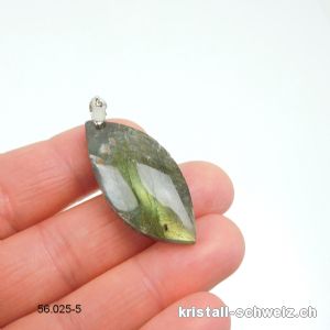 Anhänger Labradorit mit Metallclip. Unikat. Sonderangebot